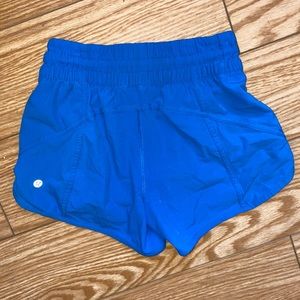 Blue lulu lemon size 4 used shorts